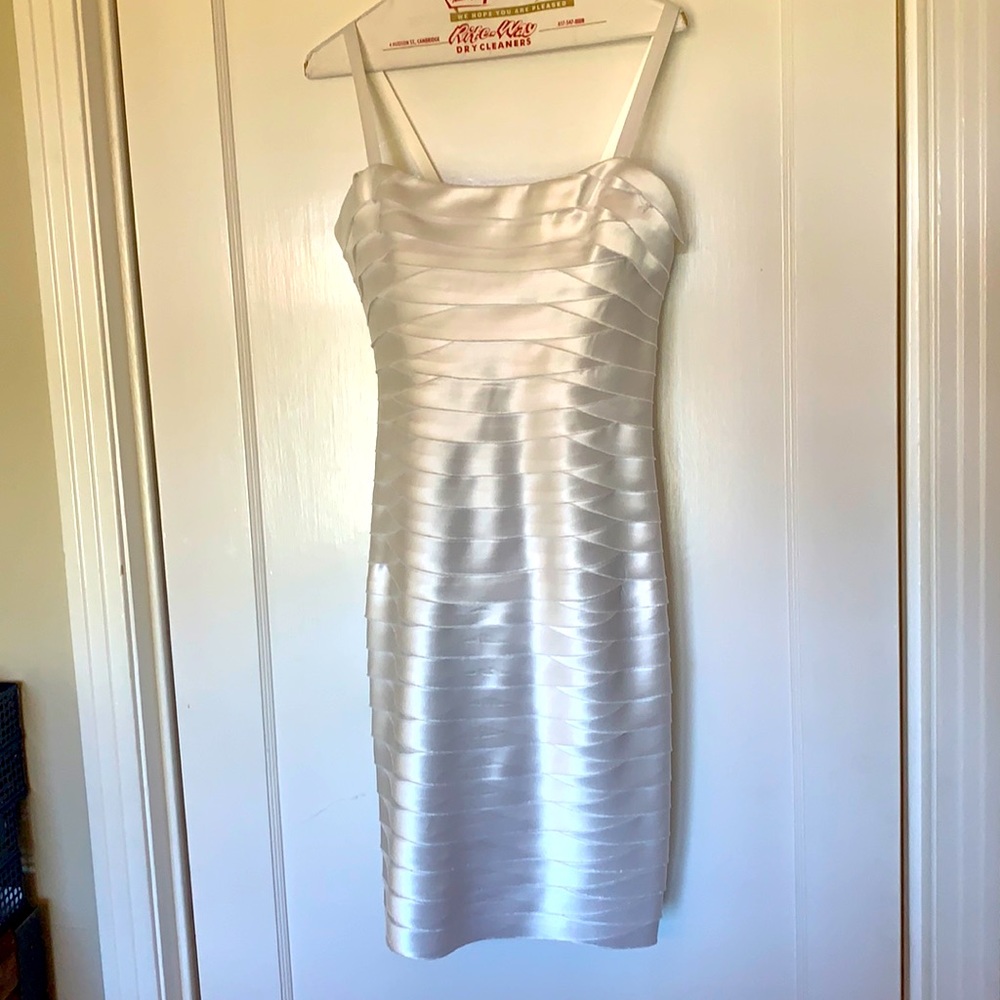 BCBGMaxazria Strapless Cocktail Dress